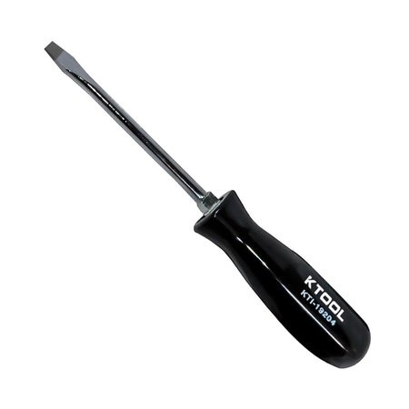 K-TOOL INTERNATIONAL Slotted Screwdriver, w/Black Handle 4" KTI-19204